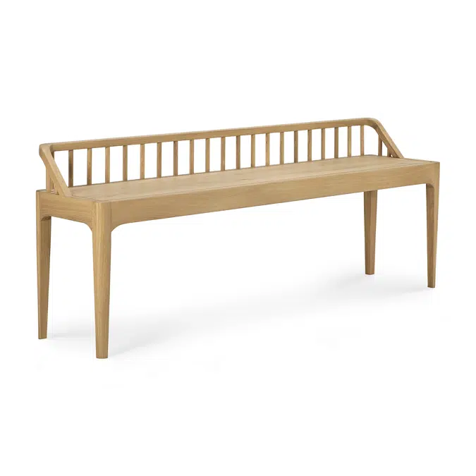 Spindle bench&nbsp; - oak - 150x35x60 cm