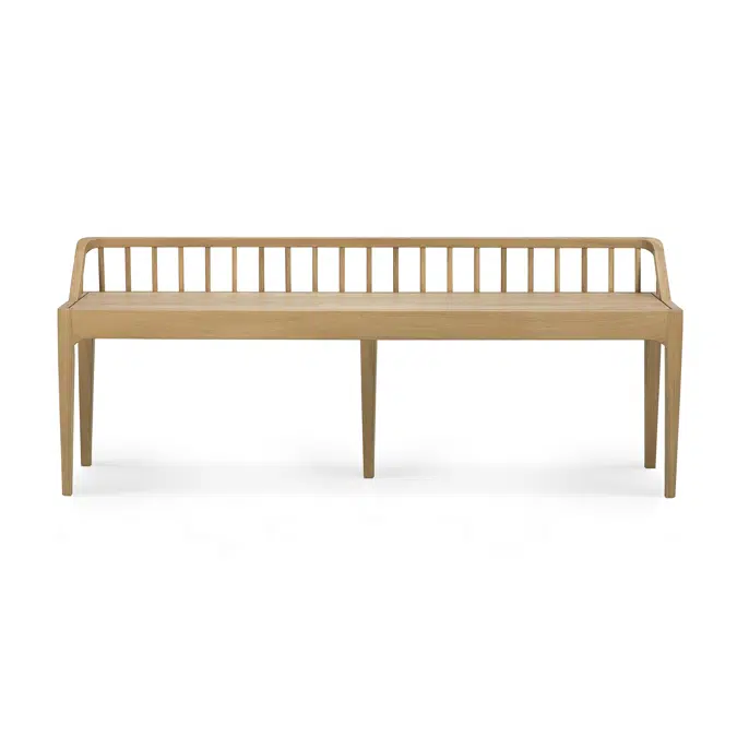 Spindle bench&nbsp; - oak - 150x35x60 cm
