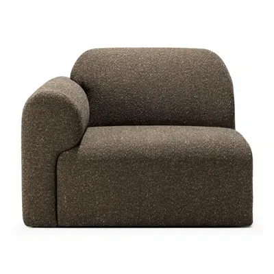 Image for Bulky modular sofa - Cedar fabric - end seater with R arm 95x95x75 cm