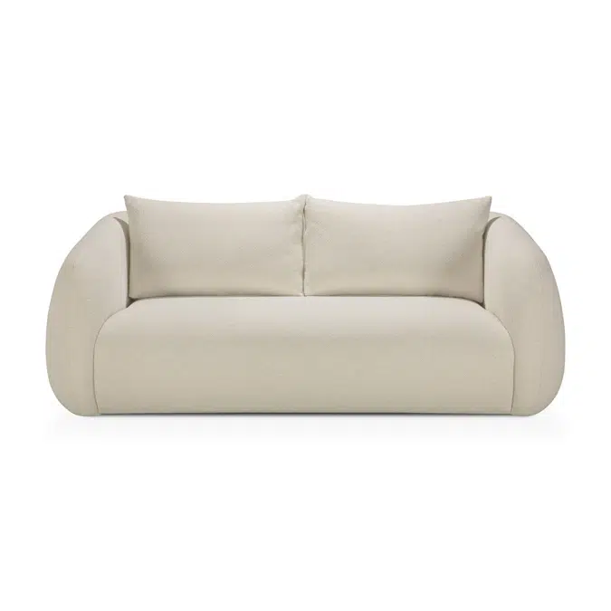 Figur sofa - Chalk fabric - 2 seater 204x107x72 cm