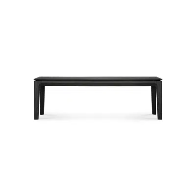 Image pour Bok bench - varnished oak - black - 146x35x46 cm