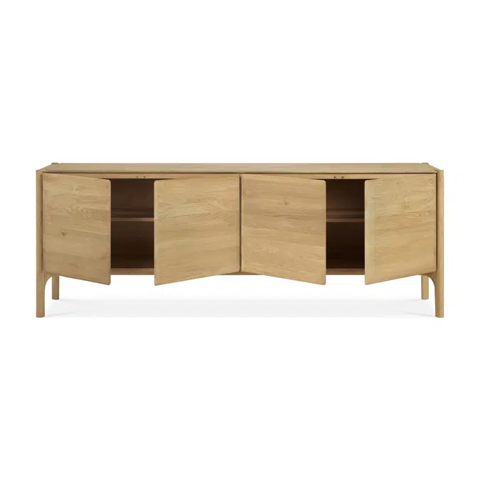 PI sideboard - oak - 2 doors - 119x45x83 cm