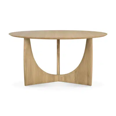 Image for Geometric table - oak - round - 150x150x76 cm