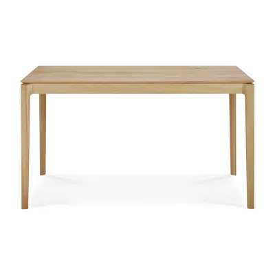 Image for Bok desk - varnished oak - rectangular - with cable management - 140x70x76 cm