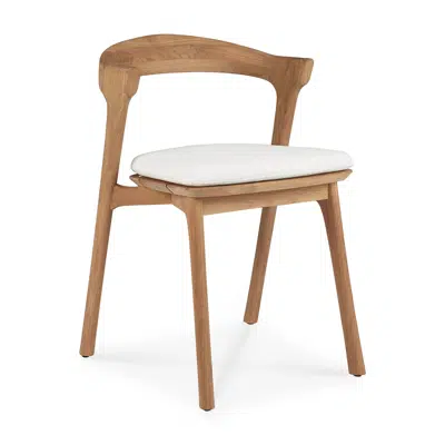 Image for Bok outdoor chair - teak - Off White fabric - 50x54x76 cm