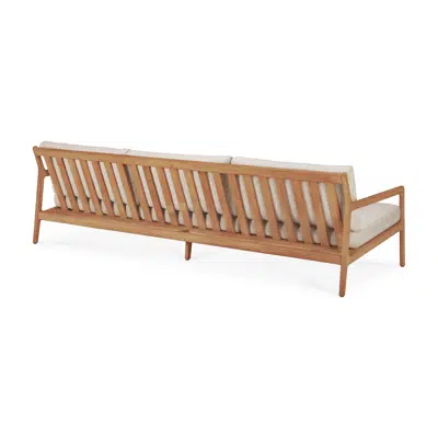 Image for Jack outdoor sofa - teak - Natural fabric - 3+ seater - 265x90x74 cm
