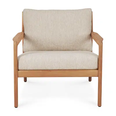 Image for Jack outdoor lounge chair - teak - Natural fabric - 76x90x74 cm