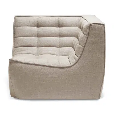 Image for N701 modular sofa - Beige fabric - 90° square corner - 91x91x76 cm