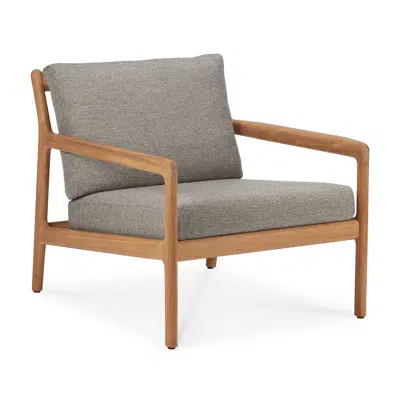 Image for Jack outdoor lounge chair - teak - Mocha fabric - 76x90x74 cm