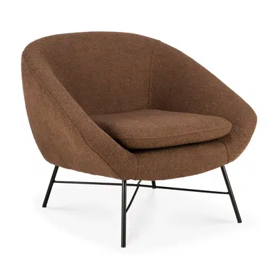 Image for Barrow lounge chair - Copper fabric - 81x79x71 cm