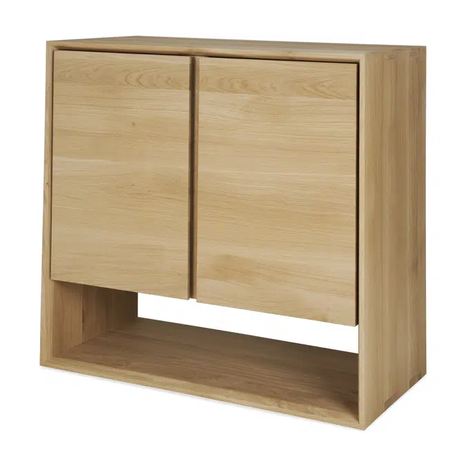 Nordic sideboard - oak - 2 doors - 80x40x78 cm