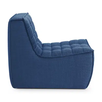 Image for N701 modular sofa - Blue fabric - 1 seater - 80x91x76 cm