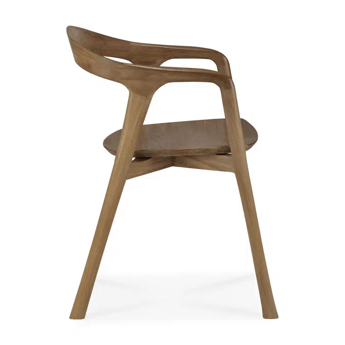 Bok dining chair - teak - with arms 52x58x76 cm