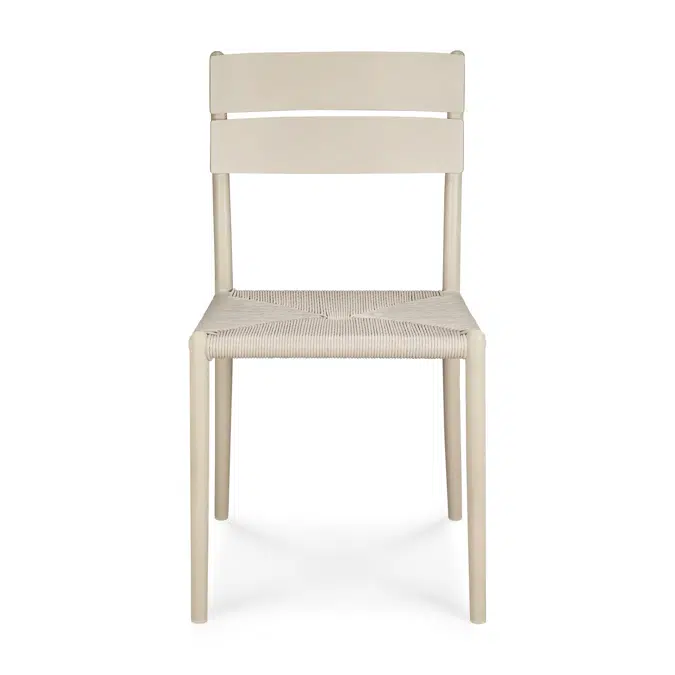 Elin outdoor dining chair - aluminium - Sand 45x51x84 cm