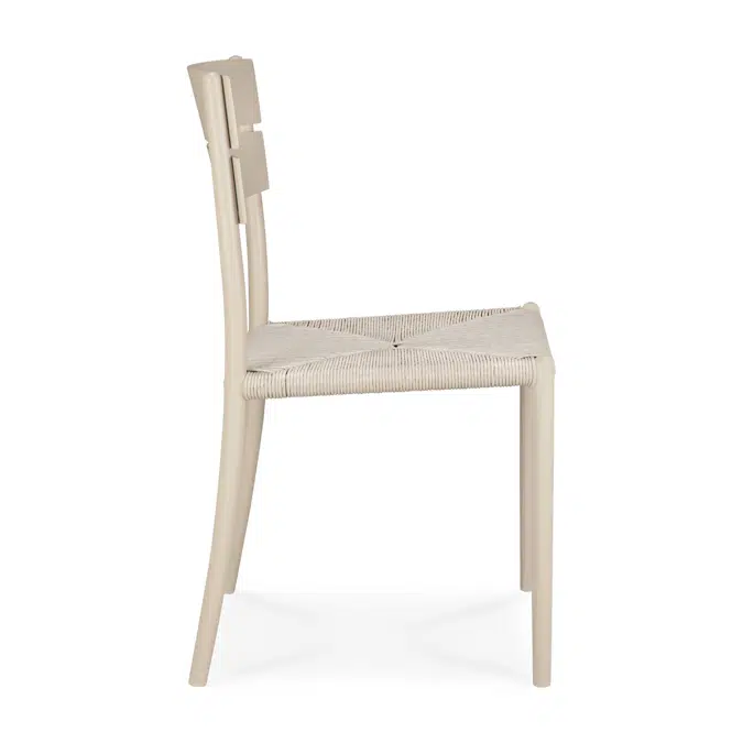 Elin outdoor dining chair - aluminium - Sand 45x51x84 cm
