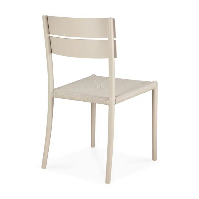 Elin outdoor dining chair - aluminium - Sand 45x51x84 cm