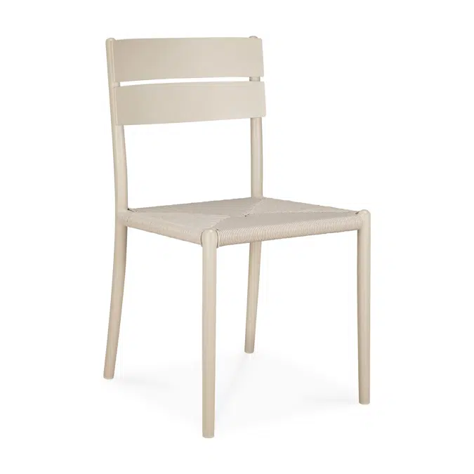 Elin outdoor dining chair - aluminium - Sand 45x51x84 cm