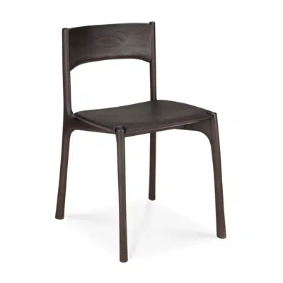 Image for PI chair - varnished teak - dark brown - 48x53x79 cm