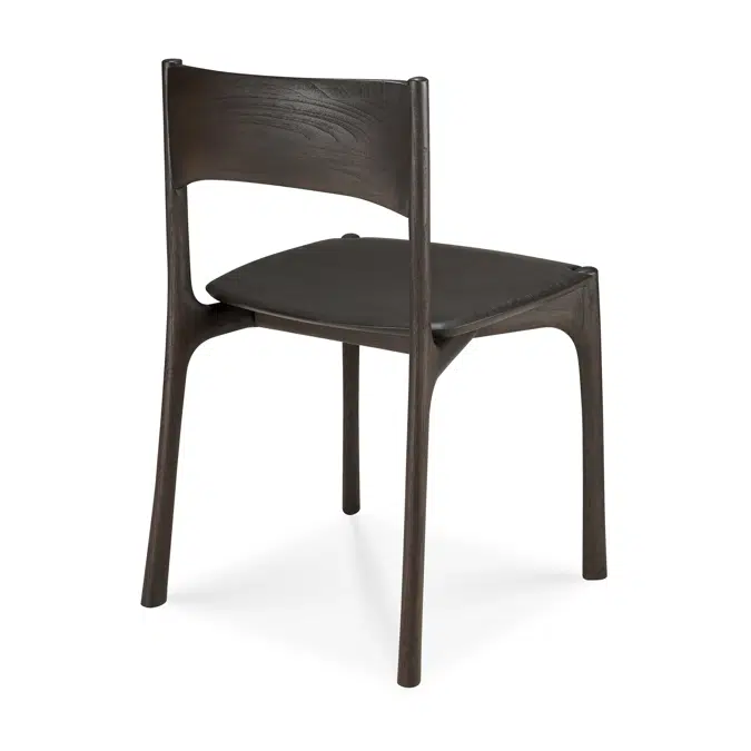 PI chair - varnished teak - dark brown - 48x53x79 cm