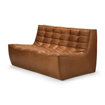Image for N701 modular sofa - Old Saddle leather - 2 seater - 140x91x76 cm