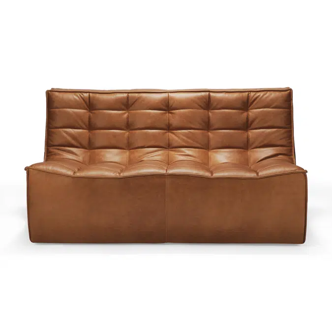 N701 modular sofa - Old Saddle leather - 2 seater - 140x91x76 cm