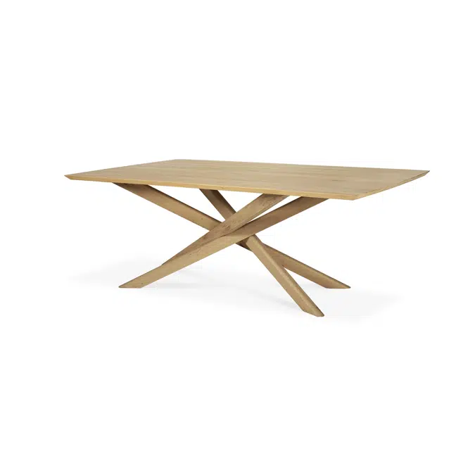 Mikado table - oak - rectangular - 240x110x76 cm