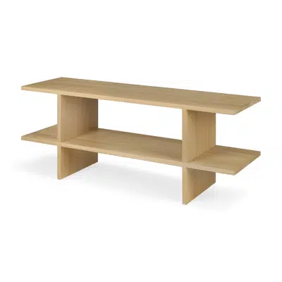 Image for Kabuki side table - oak - rectangular - 103x30x40 cm