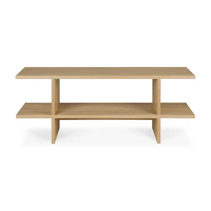 Kabuki side table - oak - rectangular - 103x30x40 cm