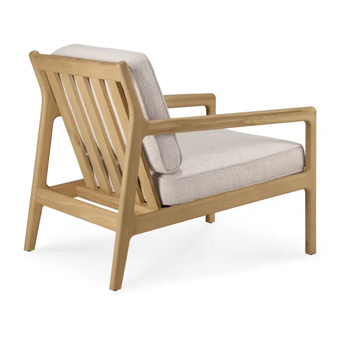 Jack lounge chair - oak - Ivory fabric 69/87/74f - 69 x 87 x 74 cm