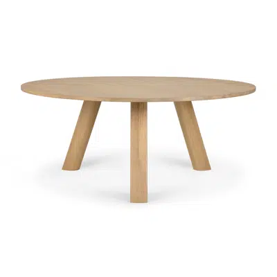 Unda dining table - oak - round - 180 x 180 x 76 cm 이미지