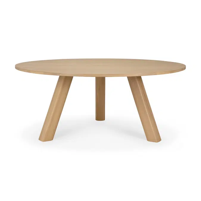 Unda dining table - oak - round - 180 x 180 x 76 cm