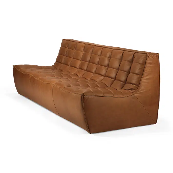 N701 modular sofa - Old Saddle leather - 3 seater - 210x91x76 cm