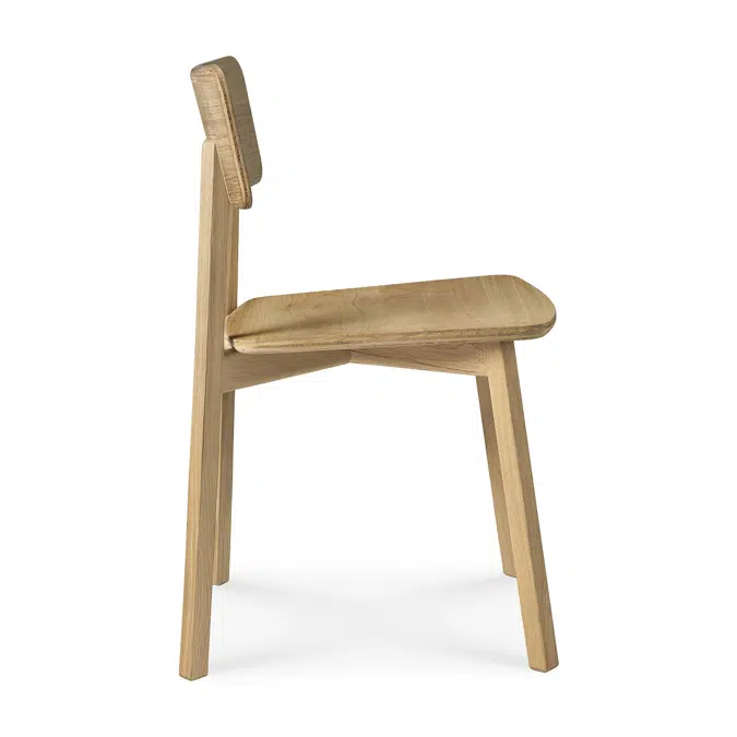 Casale chair - varnished oak - 46x52x80 cm