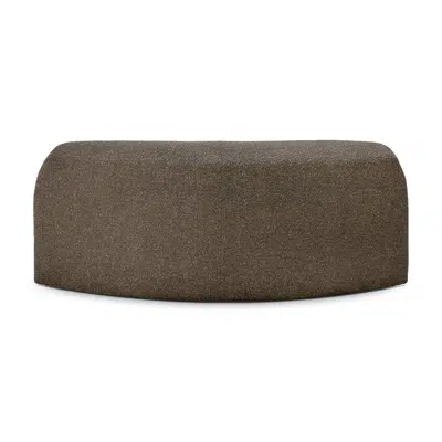 Image for Bulky modular sofa - Cedar fabric - 90° round corner 133x133x75 cm