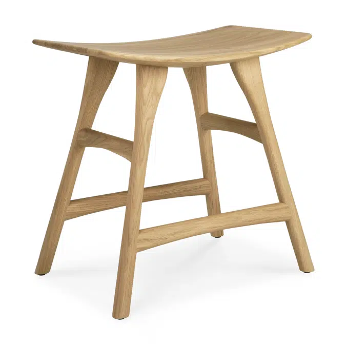 Osso stool - oak - 50x33x49 cm