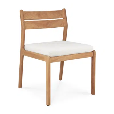 Image for Jack outdoor chair - teak - Off White fabric - 53x60x81 cm