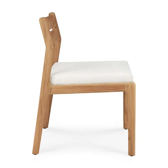 Jack outdoor chair - teak - Off White fabric - 53x60x81 cm