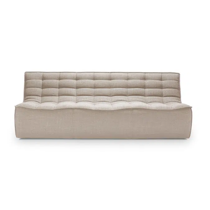 N701 modular sofa - Beige fabric - 3 seater - 210x91x76 cm