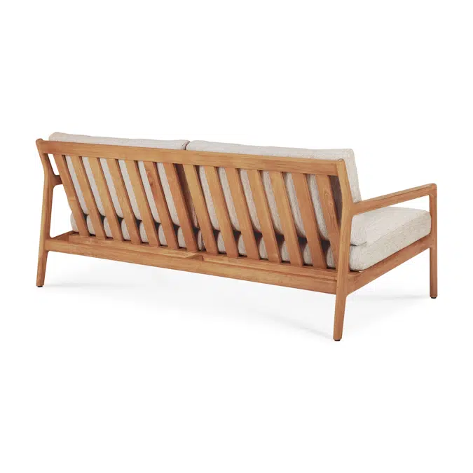 Jack outdoor sofa - teak - Natural fabric - 2+ seater - 180x90x74 cm