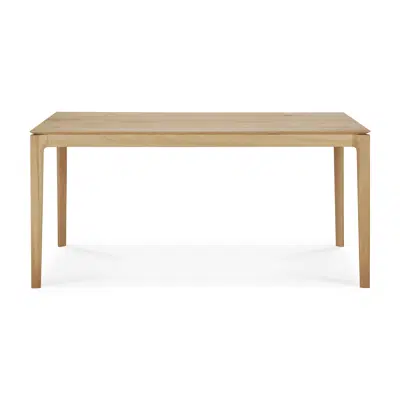 Image for Bok desk - varnished oak - rectangular - with cable management - 160x80x76 cm