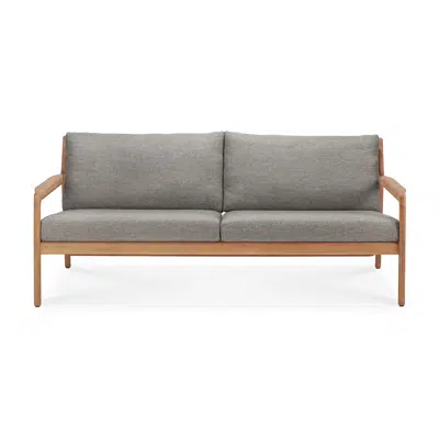 Image for Jack outdoor sofa - teak - Mocha fabric - 2+ seater - 180x90x74 cm