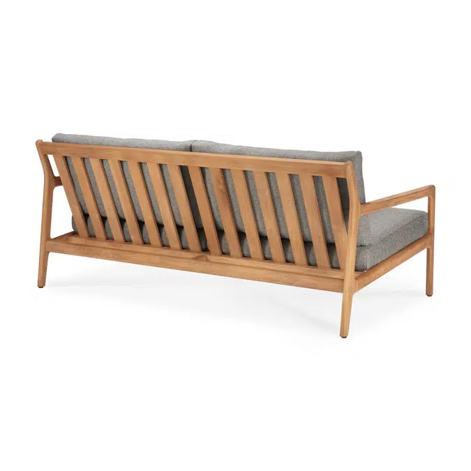 Jack outdoor sofa - teak - Mocha fabric - 2+ seater - 180x90x74 cm