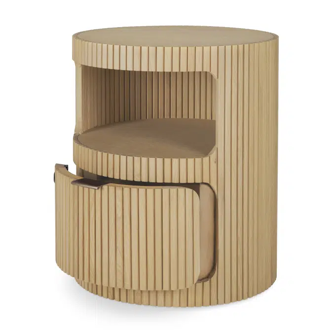 Boomerang drawer unit - oak - 1 drawer - with keylock - 45x45x55 cm
