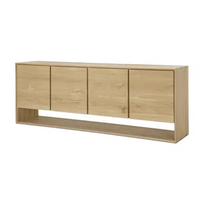 Image for Nordic sideboard - oak - 4 doors - 210x45x78 cm