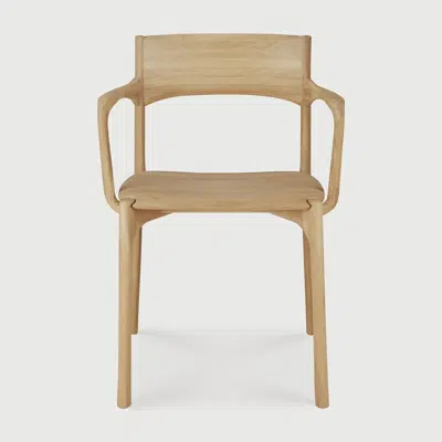 изображение для PI chair - oak - with arms - 55x53x79 cm