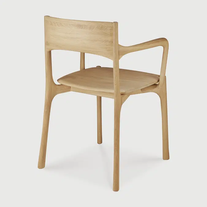 PI chair - oak - with arms - 55x53x79 cm