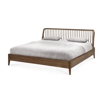 Immagine per Spindle bed - reclaimed teak - mattress 180x200 - without slats - 190x210x97 cm