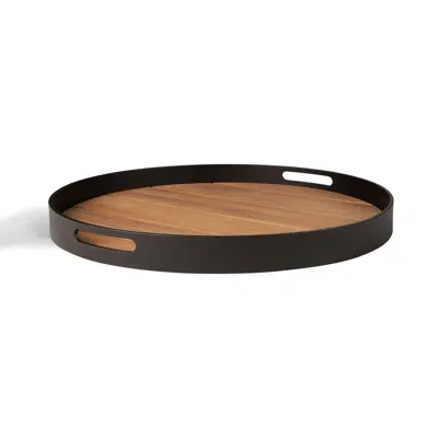 Image for Core outdoor tray - teak - round - S - 48 x 48 x 5 cm