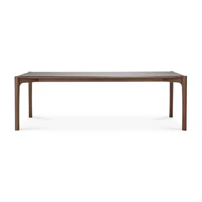 Image for PI table - varnished teak - brown - rectangular - 240x100x76 cm