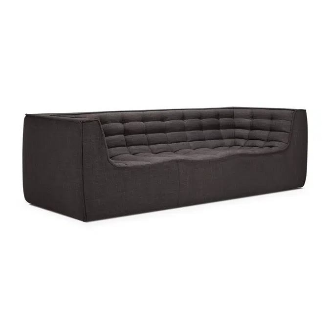 N701 sofa - Dark Grey fabric - 3 seater 245x91x76 cm